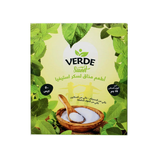 Verde Stevia Sugar-50 Sachet Pack: